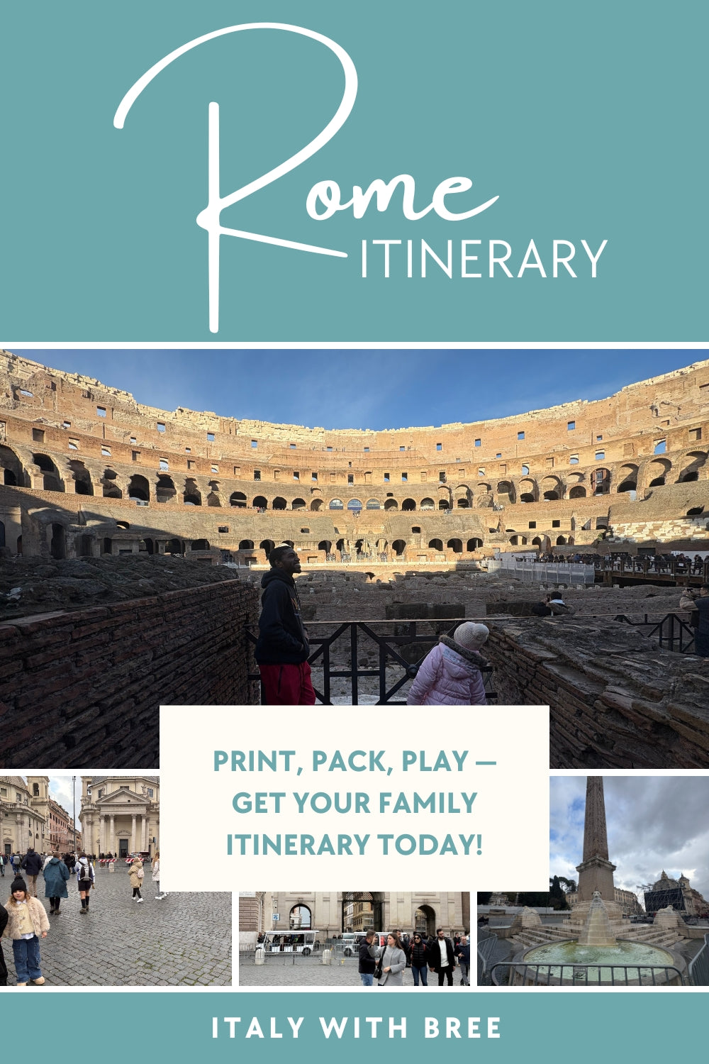 Rome Family Itinerary (Half Day Before Departure)