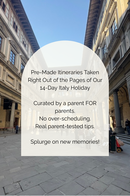 Florence Family Itinerary (Relaxed Family Day)