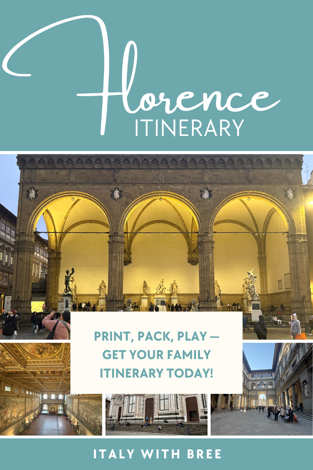 Florence Family Itinerary (Arriving in Florence)
