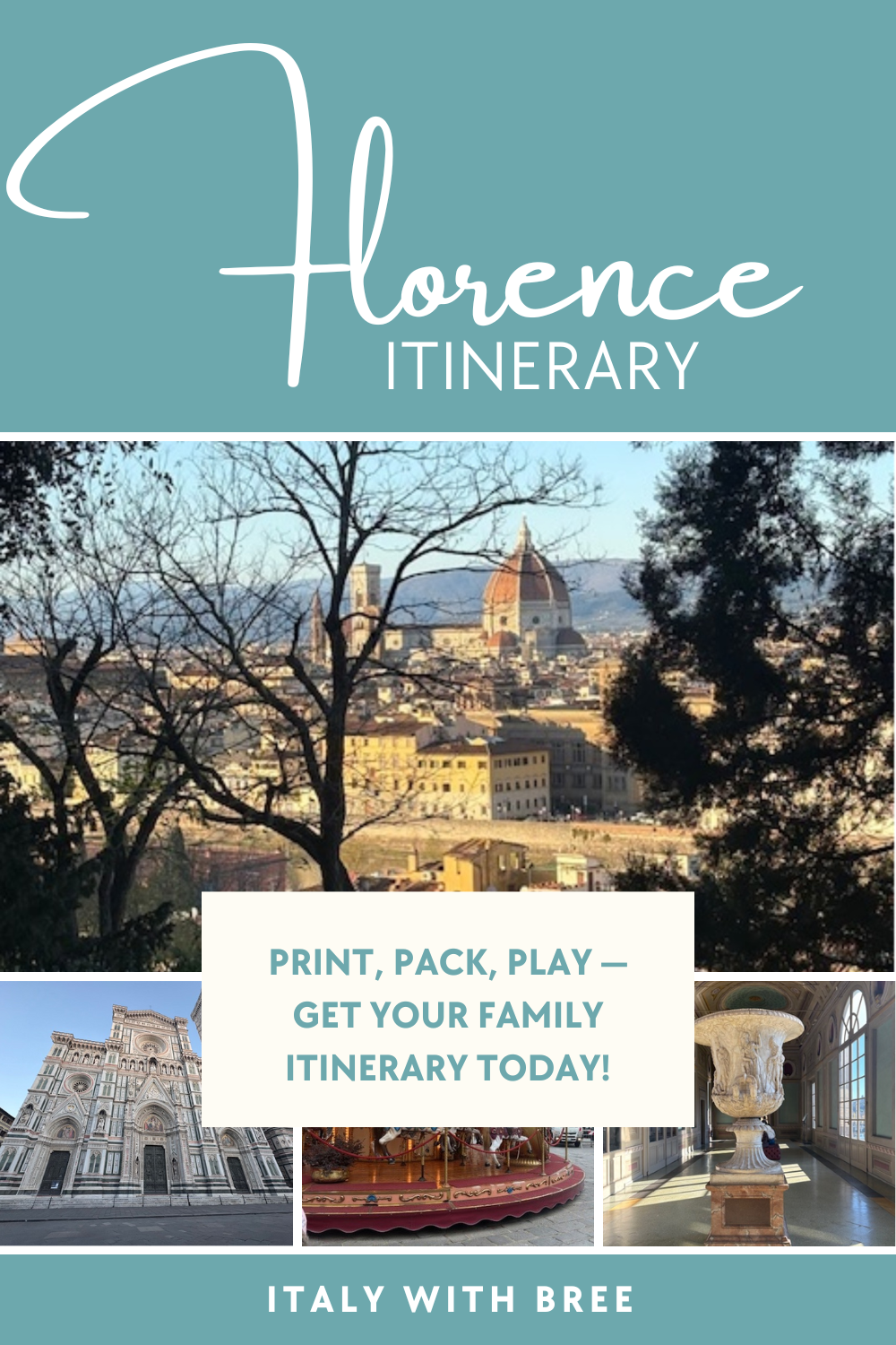 Florence Family Itinerary (Thanksgiving in Italy)