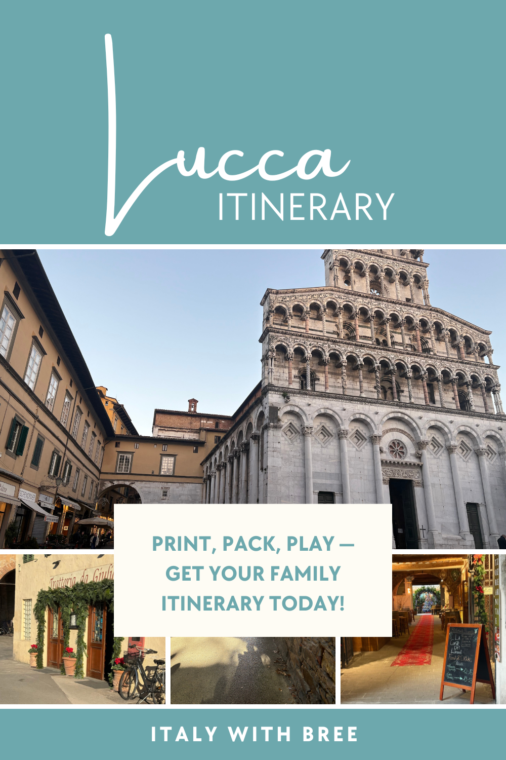 Lucca Family Itinerary (Day Trip from Florence to Lucca with Kids)