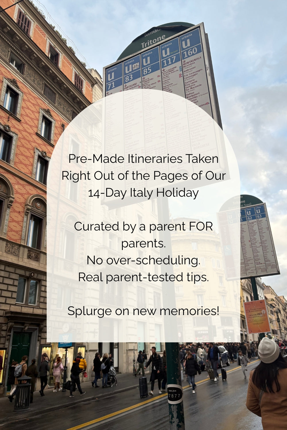 Rome Family Itinerary (Arriving in Rome)